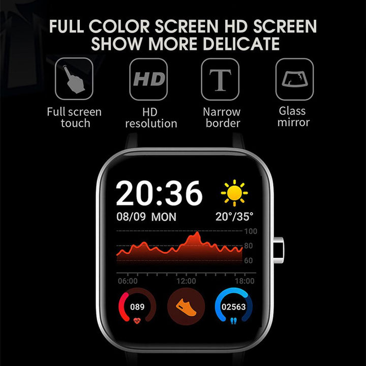 Waterproof Smart Sport Watch Full Color HD Screen Bluetooth Watch - MAEZTOZO