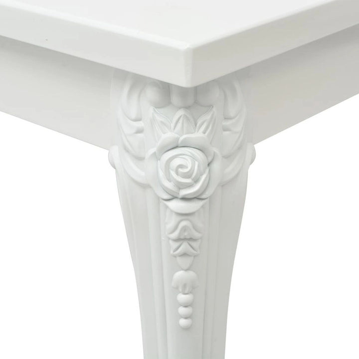 Dining Table 31.5"x31.5"x30" High Gloss White - MAEZTOZO