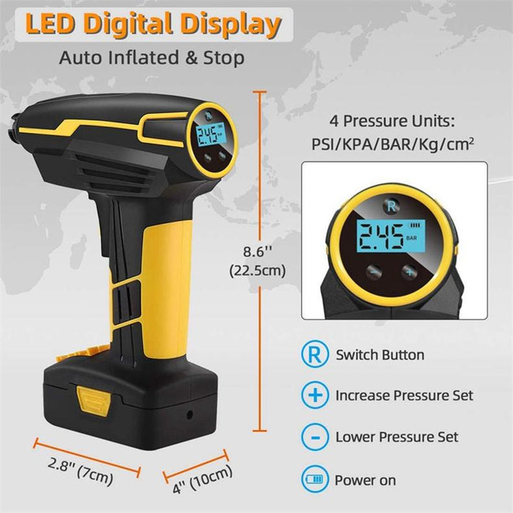 Portable Tire Inflator Air Pump - MAEZTOZO